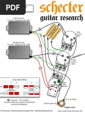 Schecter Solo Guitar Wiring Diagram - Complete Wiring Schemas