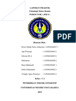 Laporan Praktik TMB Job POROS NOK