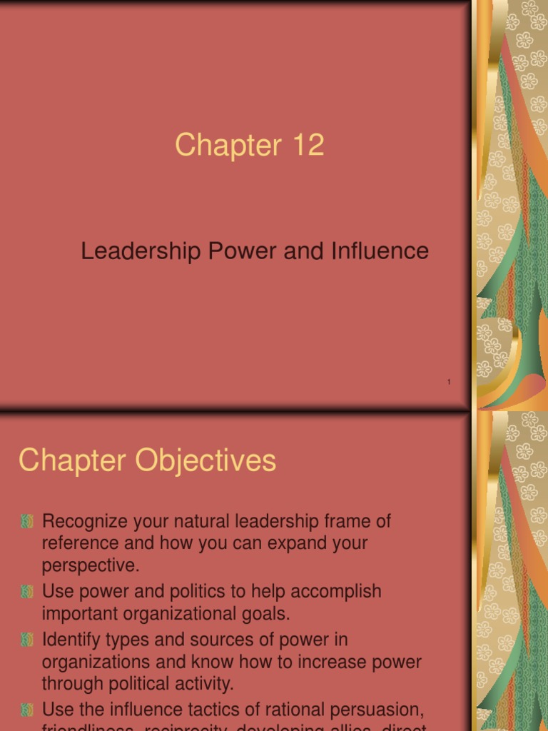 Leadership Power and Influence | PDF | Power (Social And Political ...