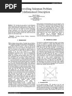 Travelling Salesman Problem Mathematical Description