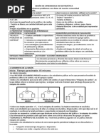 SESIÓN DE APRENDIZAJE DE MATEMÁTICA