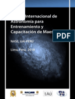 I Curso Internacional de Astronomía para Entrenamiento y Capacitación de Maestros NASE UAI-PERÚ 2