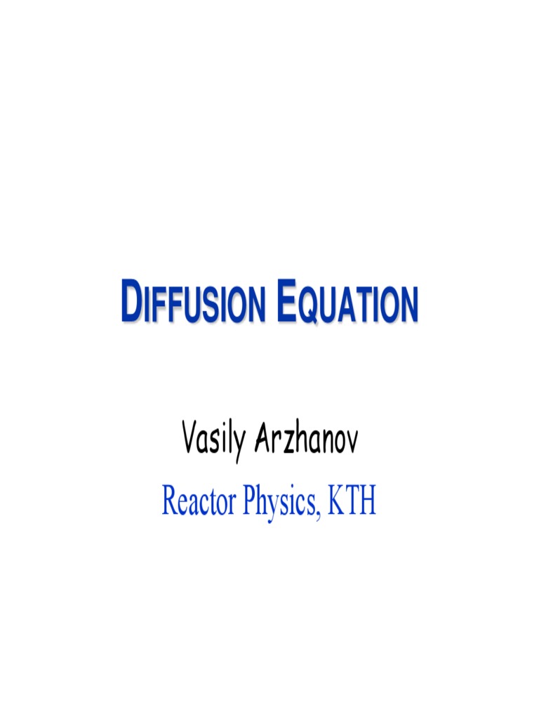 102 DiffusionEquation PDF | PDF | Diffusion | Applied And ...