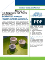 Novel Refractory Materials For High-Temperature, High-Alkaline Environments