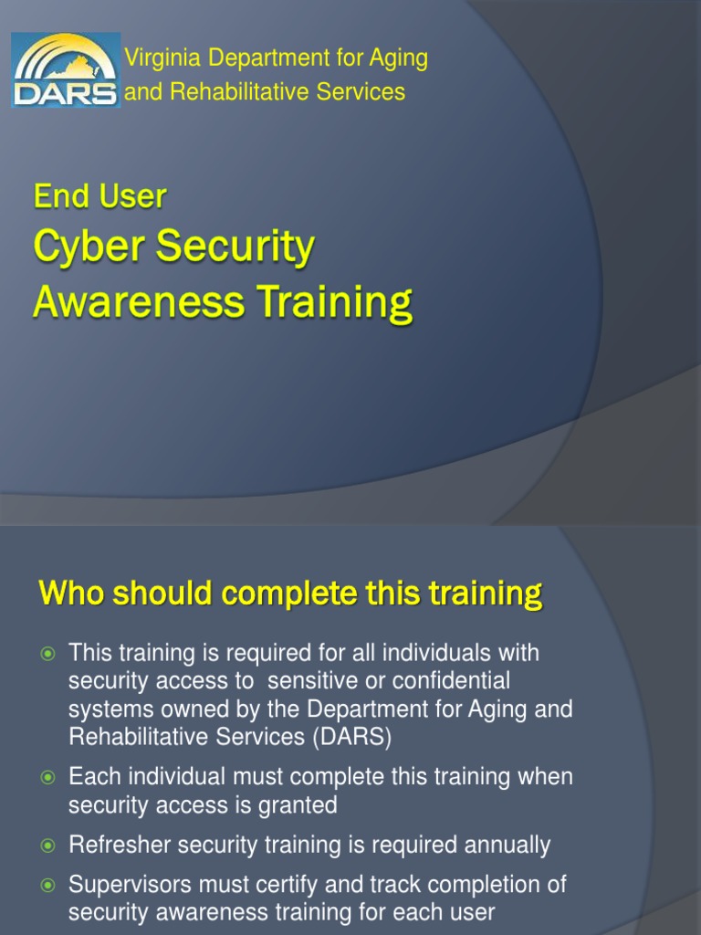 Security Awareness Training | PDF | Computer Security | Security