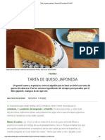 Tarta de Queso Japonesa - Recetas El Comidista EL PAÍS