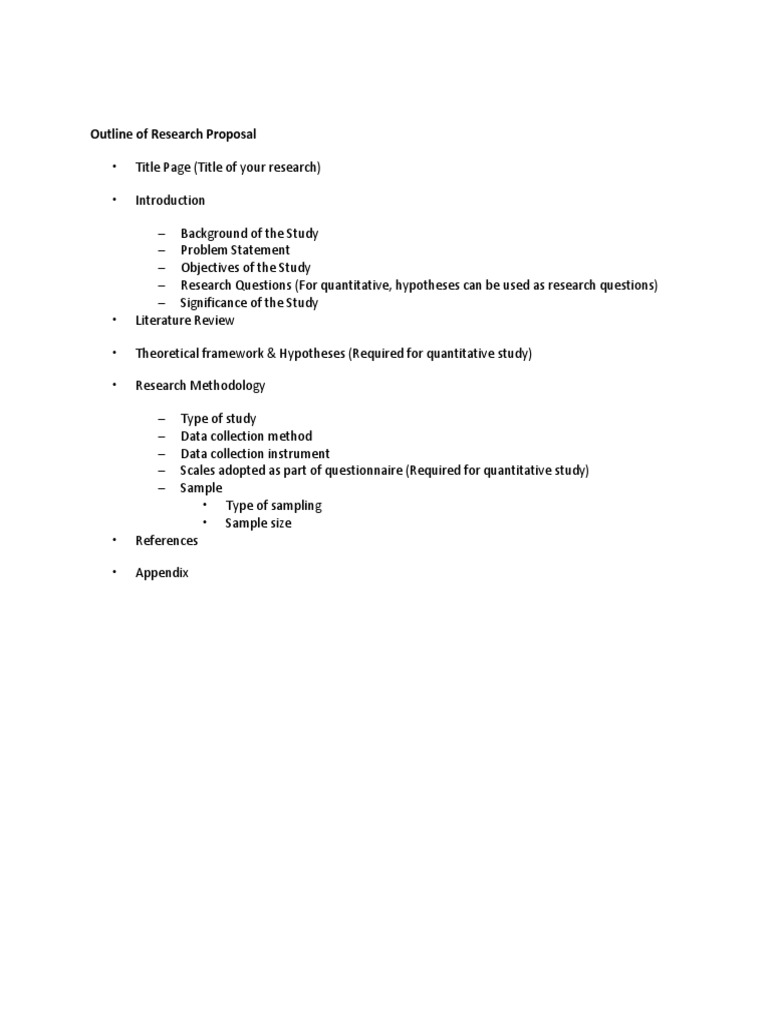 Format Research Proposal | PDF