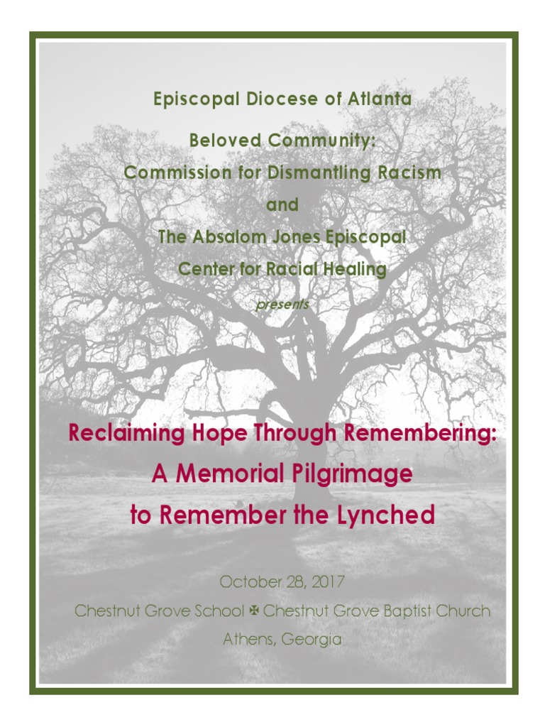 Dismantlingracism Athenspilgrimage Program 2017 Pages Lynching