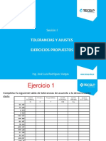 Sesión 1 - Ejercicios Propuestos - Tolerancias