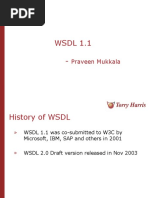 WSDL 1.1 - : Praveen Mukkala