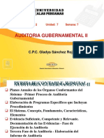 Auditoría Gubernamental II - Semana 07