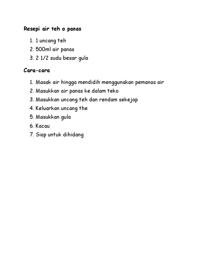 Teh O Panas Farhanah Catering