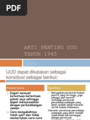 Arti Penting Uud Tahun 1945 Pdf