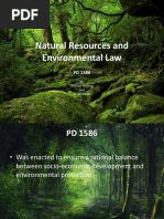 Natural Resources and Environmental Law: By: Reinaur Aluning and AJ Aurellado