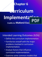 Chapter 6 Curriculum Implementation