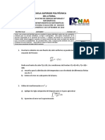 Segunda Evaluacion Analisis Numerico I 2014