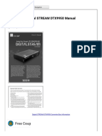 Digital STREAM DTX9950 Manual PDF