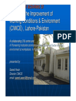 Centre For The Improvement of Working Conditions & Environment (CIWCE), Lahore - Pakistan