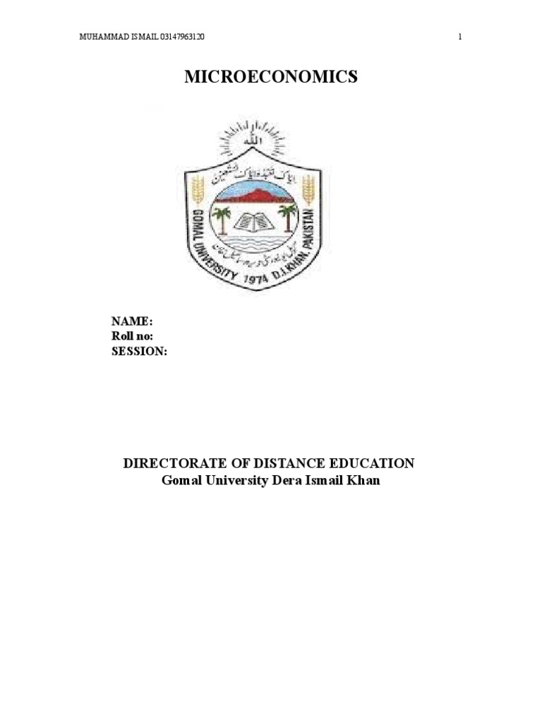 Microeconomics Notes Pdf Microeconomics Supply And Demand