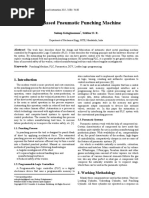 PLC Based Pneumatic Punching Machine