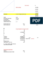 Spill way design discharge calculation