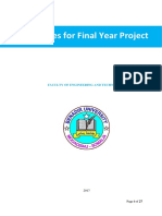 BU Engineering Guidelines For Final Year Project