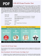 Oracle Deployement 1Z0-419 Practice Exam - Updated 2018  