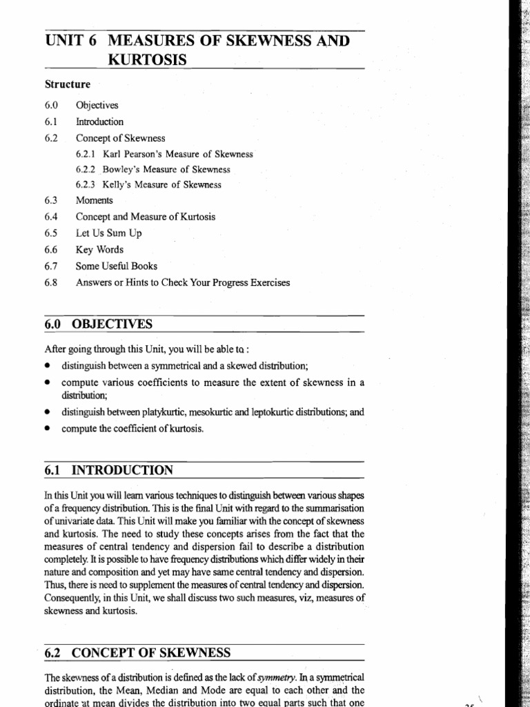 Moment Skewness and Kurtosis PDF | PDF | Skewness | Mode (Statistics)