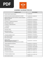 2018 Academic Calendar - University of Johannesburg 