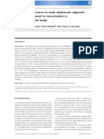 Cognitive Test Scores in Male Adolescent Cigarette Smokers Compared To Non-Smokers A Population-Based Study PDF