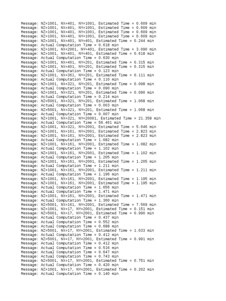 Computation Time Estimates and Warnings | PDF | Applied Mathematics ...