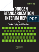 Hydrogen Standardization Interim Report: Tanks, Piping, and Pipelines