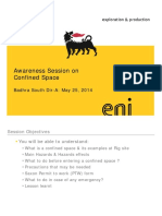 Awareness Session On Confined Space PDF