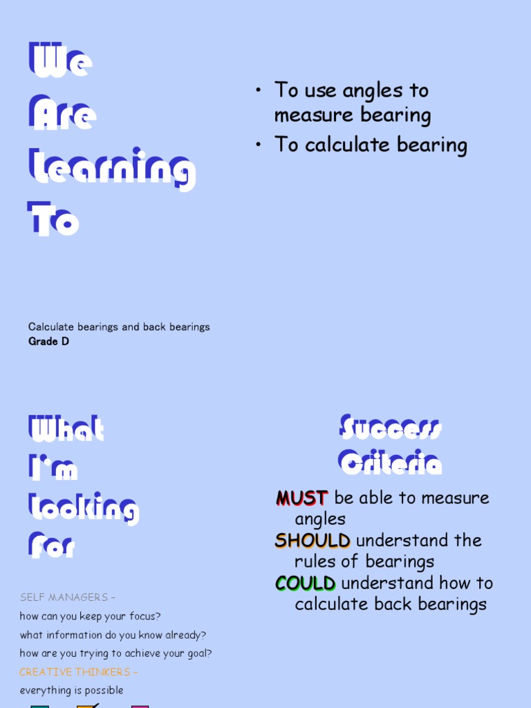 bearing.ppt Angle Geography
