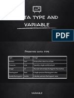 Tipe Data Dan Variabel