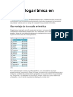 Escala Logarítmica en Excel