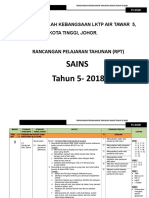 RPT Sains Tahun 5 2018