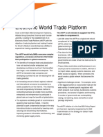 Electronic World Trade Platform: Factsheet