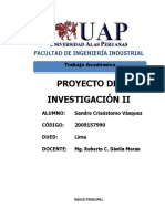 TA Proy de Inv II Cap III Analisis de La Organización Sandro Crisóstomo 2009157990 2