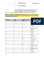 The Polish Alphabet: FREE PDF Lesson