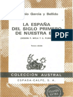 García y Bellido - La España Del Siglo I PDF