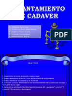 Levantamiento Cadaver