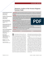 Morphometric Analysis of The Foramen Magnum: An Anatomic Study
