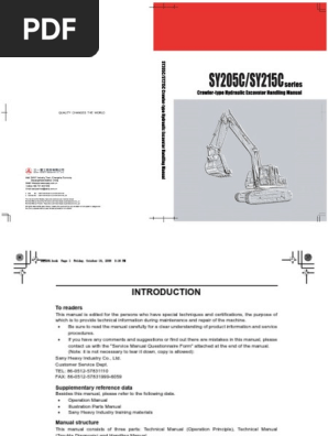 Manual De Servico Sy215 C8 1 Nut Hardware Screw