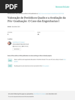 Valoração de periódicos Qualis e a Avaliação da Pós-Graduação
