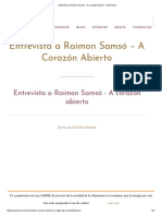 Entrevista a Raimon Samsó