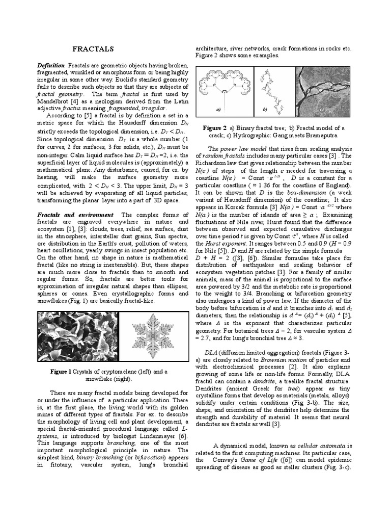 Understanding Fractals in Nature | PDF | Fractal | Chaos Theory