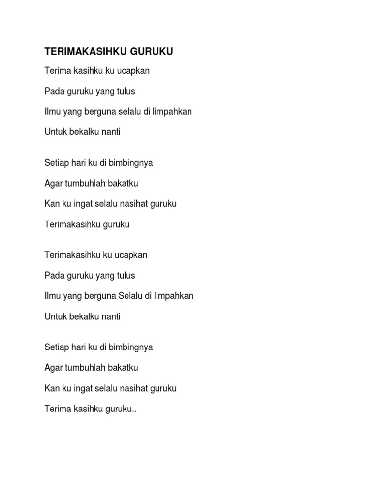 Lirik Lagu Pdf