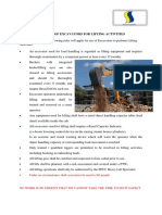 Hse Flash: Site Rules For Use of Excavators For Lifting Activities