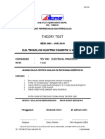 Theory Test 1 (JJ2010) STEK
